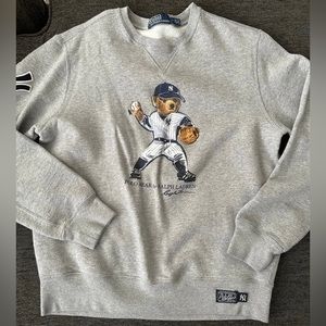 Ralph Lauren Yankees Ltd Limited Edition MLB Polo Bear Crewneck crew sweatshirt